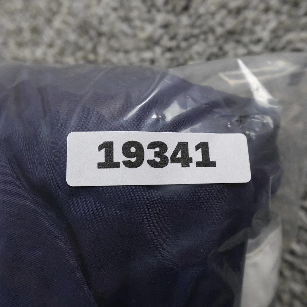 VTG Adidas Jacket Mens‎ 2XL Blue White Full Zip Windbreaker Track Coat 90s Y2K